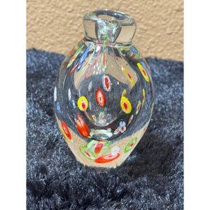 Gorgeous Designs Millefiori Glass Bud Vase